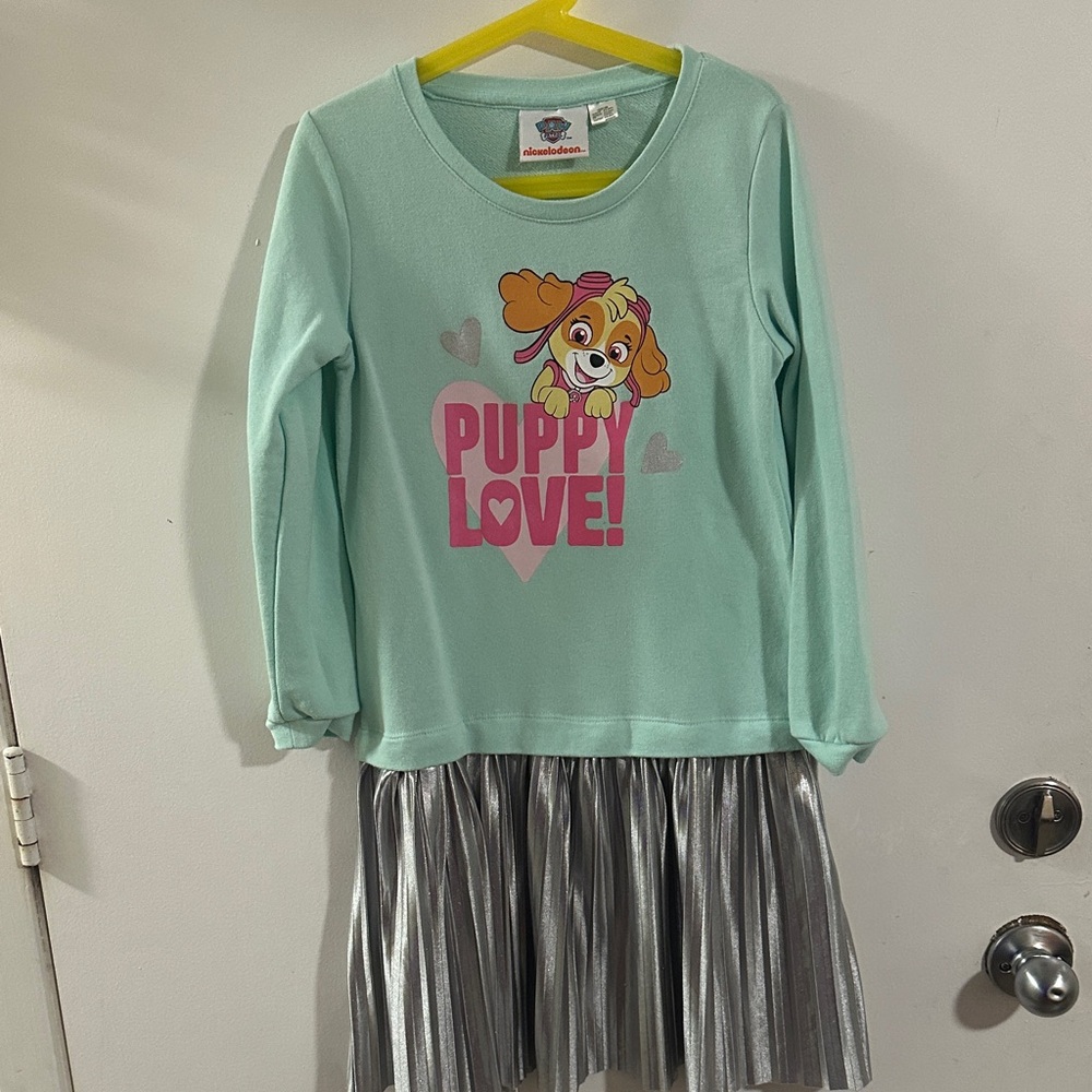 Nickelodeon Mint and Silver Puppy Love Outfit